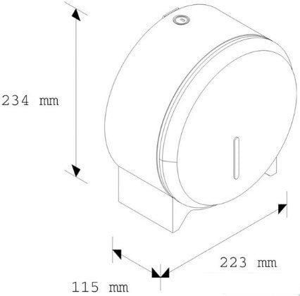 Диспенсер для туалетной бумаги Merida Stella Mini BSM201