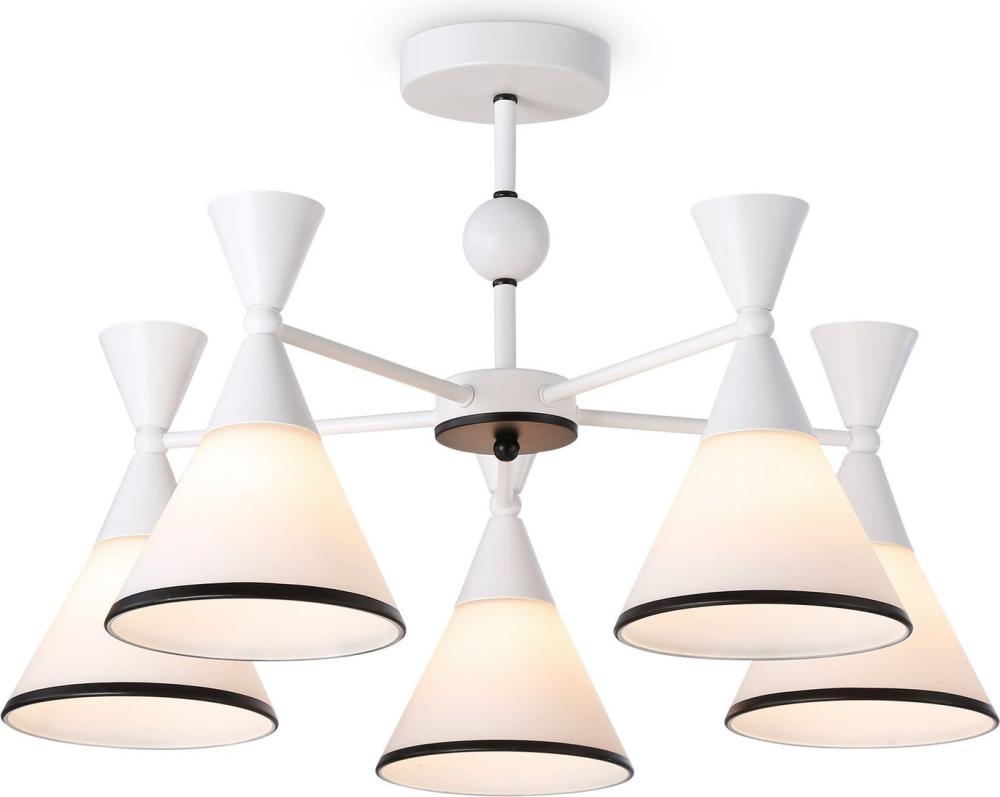 Люстра средней высоты Ambrella light Traditional TR3165/5 WH/BK
