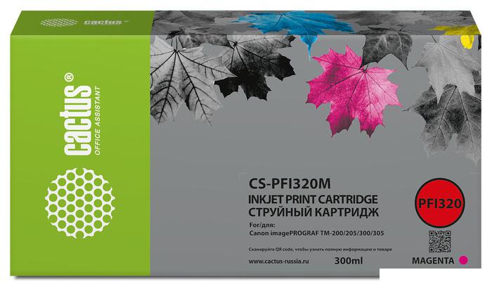 Картридж CACTUS CS-PFI320M (аналог Canon PFI320M)