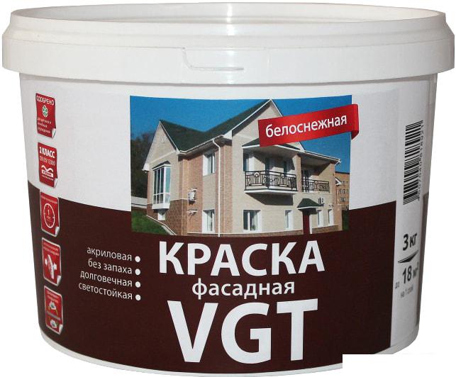 Краски и эмали VGT ВД-АК-1180 Фасадная Белоснежная (15 кг)