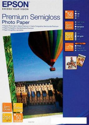 Фотобумага Epson Premium Semigloss Photo Paper 10х15 50 листов (C13S041765)