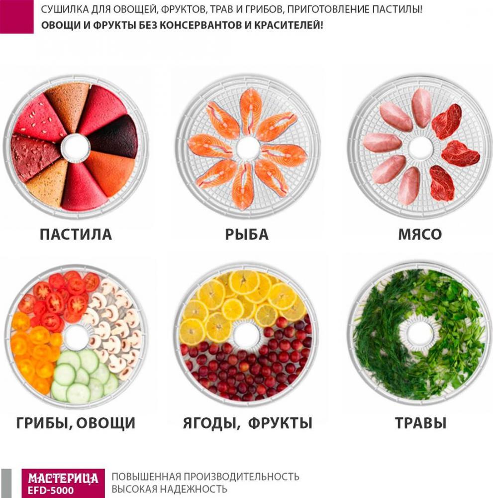 Сушилка для овощей и фруктов Мастерица EFD-5000