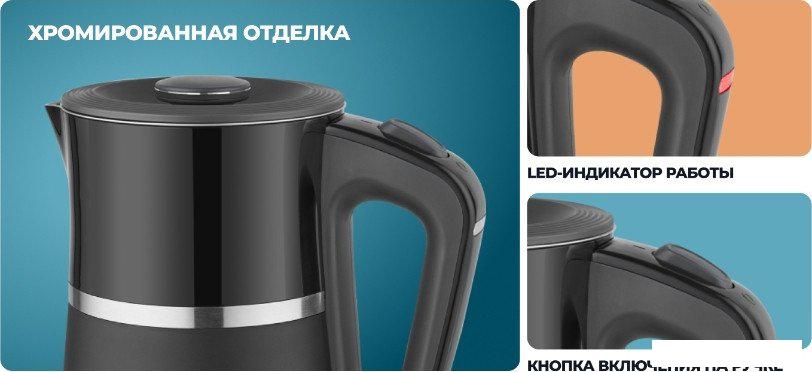 Электрический чайник CENTEK CT-0028 (черный)