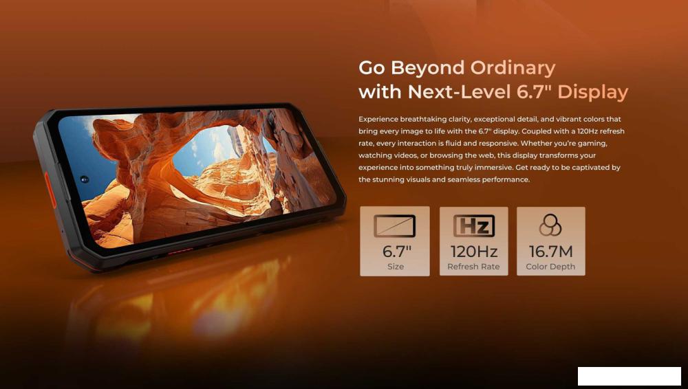 Телефон Oukitel WP58 Pro 8GB/512GB (черный)