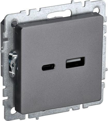 Розетки, выключатели IEK Brite BR-U22-018-K46