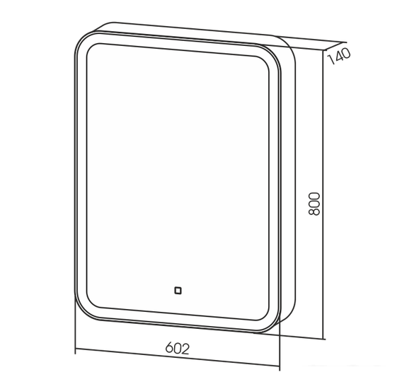 Silver Mirrors Шкаф с зеркалом Фиджи 60x80 LED-00002364