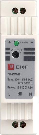 Блок питания на DIN-рейку EKF PROxima DR-15W-12