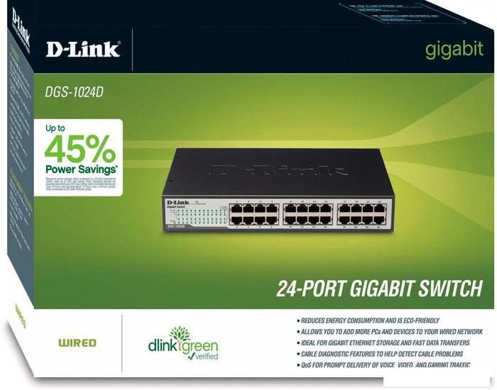 Коммутаторы D-Link DGS-1024D