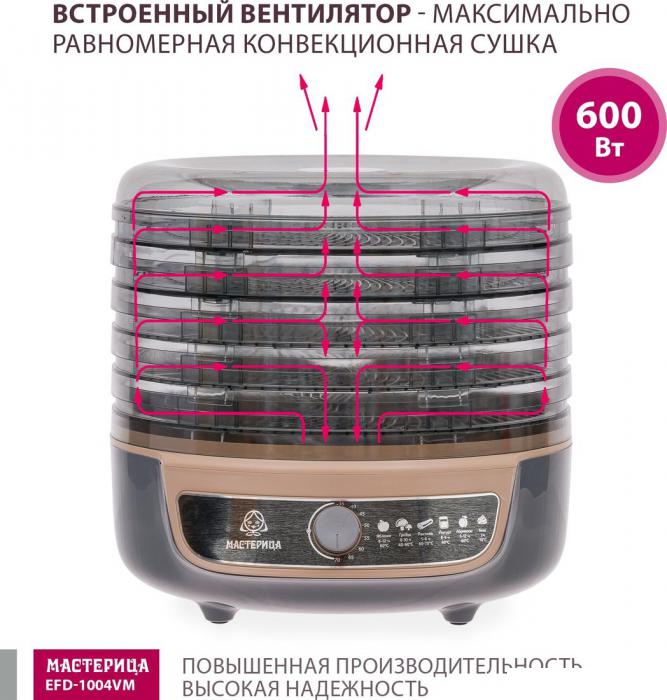 Сушилка для овощей и фруктов Мастерица EFD-1004VM