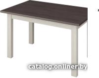 Кухонные столы и обеденные группы Senira Кастусь 120-160x75 (венге/белый) Кухонные столы и обеденные группы Senira Кастусь 120-160x75 (венге/белый)