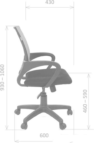 Офисное кресло CHAIRMAN 696 black TW-01 (черный)