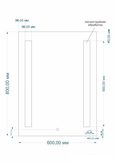 Cersanit Зеркало Led 020 base 60x80