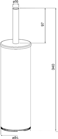 Ершик для унитаза IDDIS Optima Home BRU01CCi47