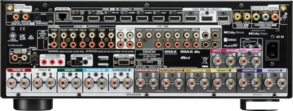 AV ресивер Denon AVC-X6800H (черный)
