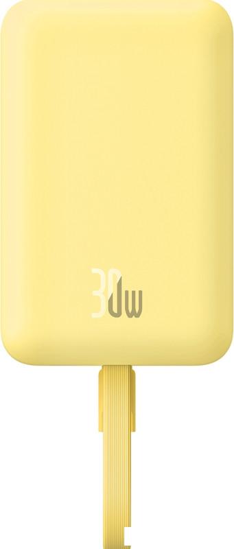Внешний аккумулятор Baseus Magnetic Fast Charge Power Bank Type-C Edition 30W 10000mAh (желтый)