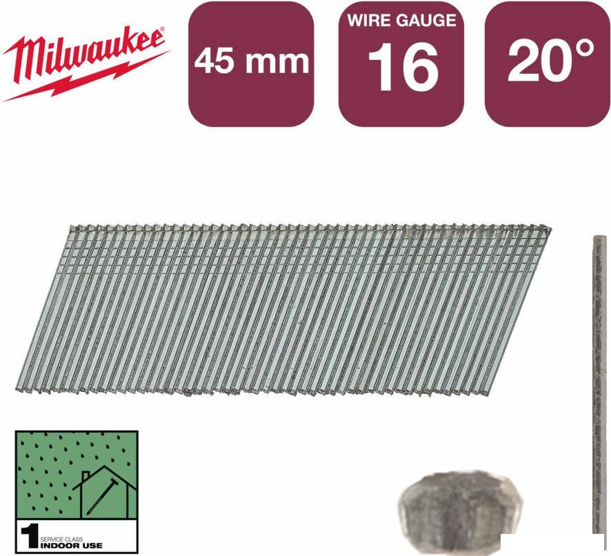 Гвозди для пистолета Milwaukee 4932492584