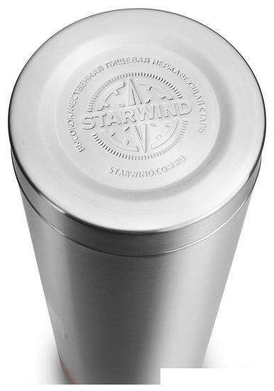 Термос StarWind 10-1000 1л (серебристый/красный)
