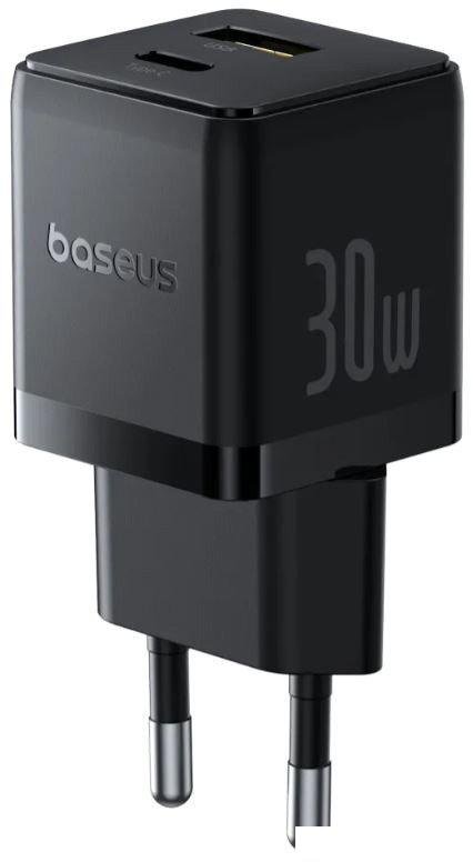 Сетевое зарядное Baseus Palm Fast Charger C+U 30W EU P1011160A113-00 (черный)