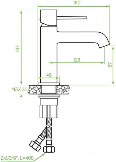 Смеситель Laveo Pola BAP G22D