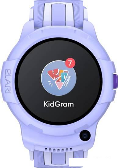 Детские умные часы Elari KidPhone 4G Wink (сиреневый)