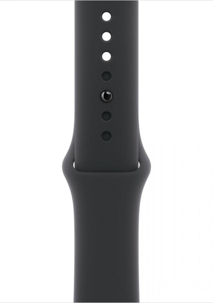 Умные часы Apple Watch Series 10 46 мм (алюминиевый корпус, черный/черный, спортивный силиконовый ремешок S/M)
