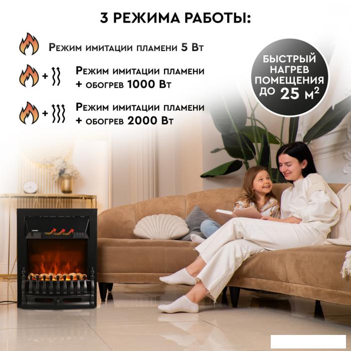 Электрокамин Planta PFP-FS400 (черный)