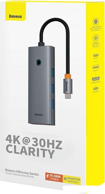 Док-станция Baseus UltraJoy Series 5-Port Hub Docking Station B00052801811-00