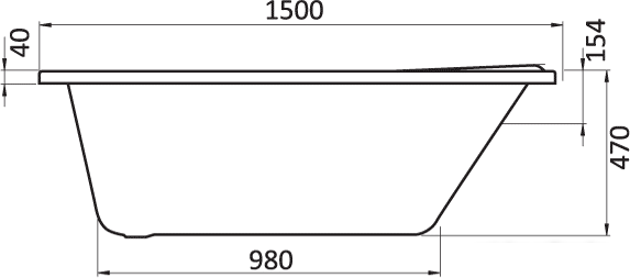 Ванны Santek Ибица 150x100 L (1WH112034)