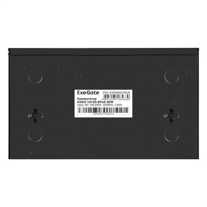 Неуправляемый коммутатор ExeGate EDES-1010D.8PoE-96W