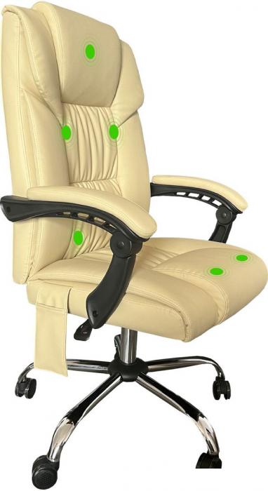 Офисное кресло CACTUS CS-CHR-OC04M-WT (слоновая кость)