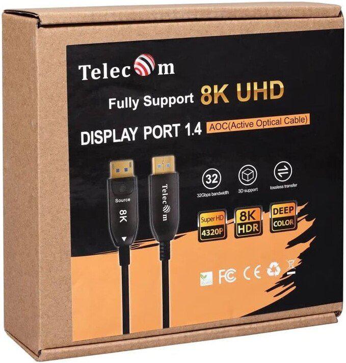 Кабель Telecom TCG2130-20M DisplayPort - DisplayPort (20 м, черный)