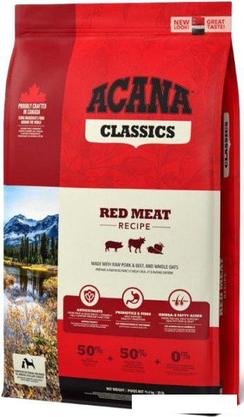 Сухой корм для собак Acana Classics Red Meat (ягненок, говядина и йоркширская свинина) 14.5 кг
