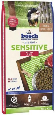 Сухой корм для собак Bosch Sensitive Lamb &amp; Rice 15 кг (Сенситив Ягненок с Рисом)