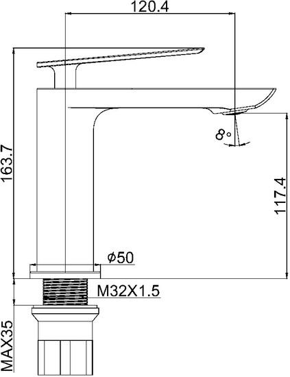 Смеситель Maxonor Pure Life PL1095-8