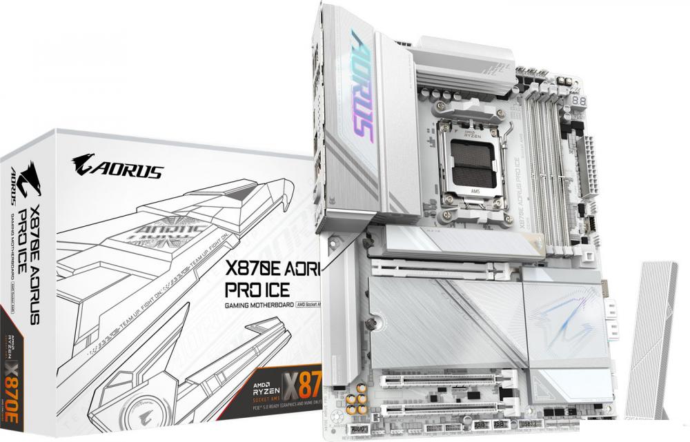 Материнская плата Gigabyte X870E Aorus Pro Ice
