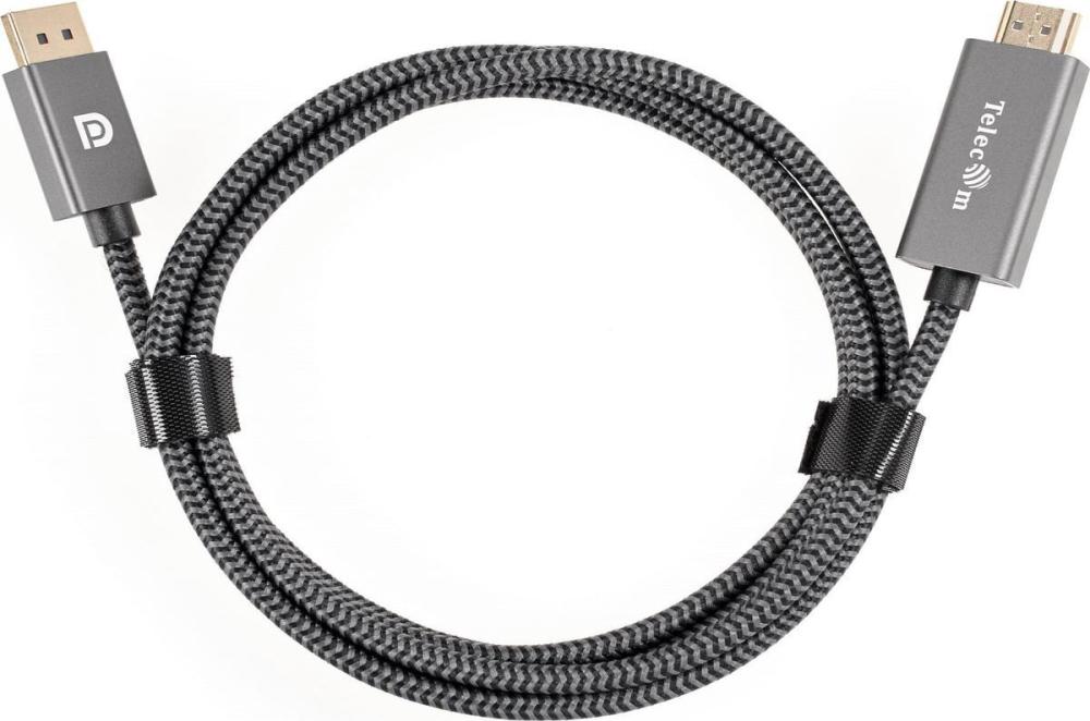 Кабель Telecom TA561M-1.8M DisplayPort - HDMI (1.8 м, черный)