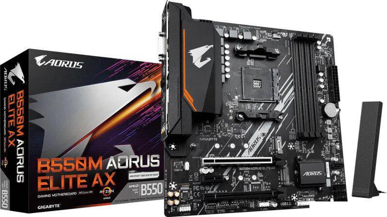 Материнская плата Gigabyte B550M Aorus Elite AX (rev. 1.4)