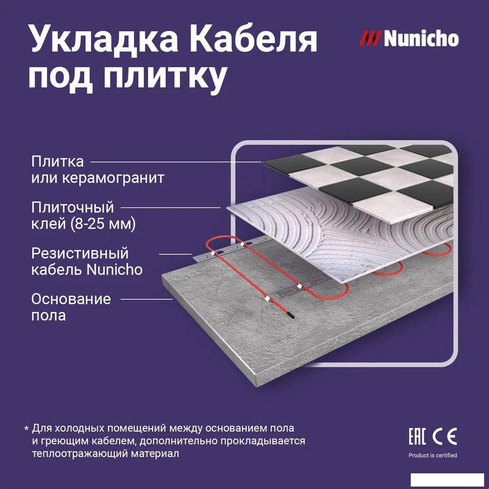 Нагревательный кабель Nunicho Etalon SHS 300Вт с терморегулятором RТС 70.26 (15м)