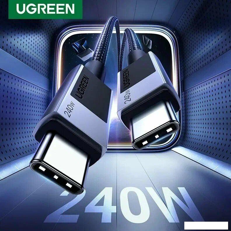 Кабель Ugreen L513 USB Type-C - USB Type-C 45068 (2 м, черный)