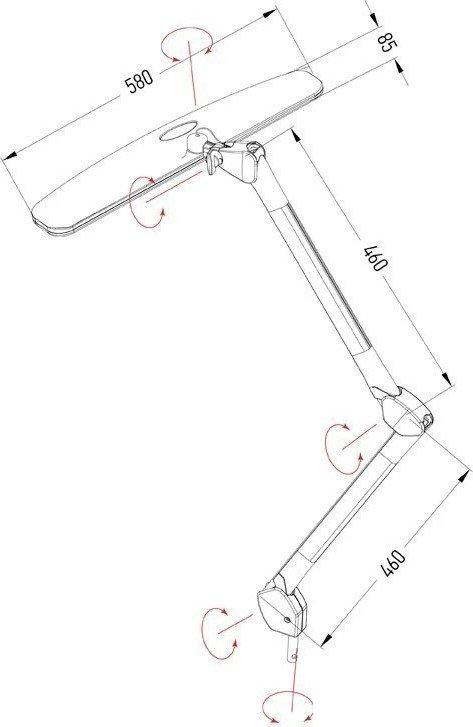 Настольная лампа Rexant 84 SMD LED 31-0401