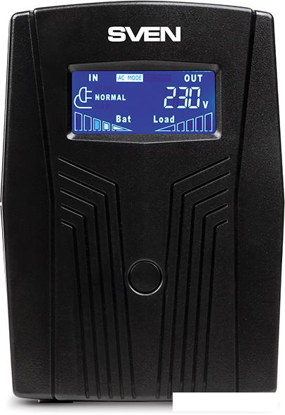 Источник бесперебойного питания SVEN Pro 650 (LCD, USB)