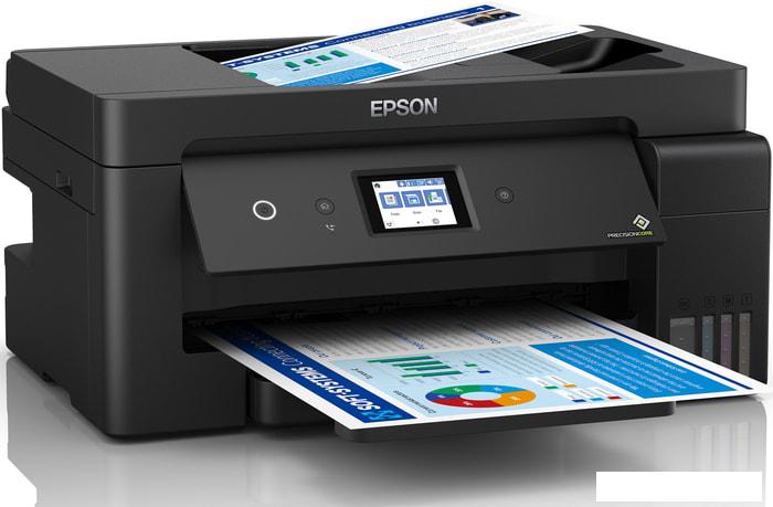 МФУ Epson L14150 (ресурс стартовых контейнеров 7500/6000, чернила 001)