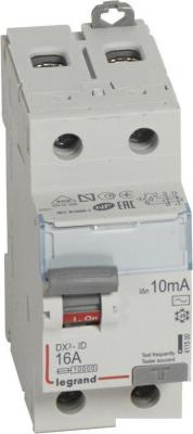 Дифференциальный автомат Legrand 2п 16А 10мА тип AC DX3 Leg 411500 Дифференциальный автомат Legrand 2п 16А 10мА тип AC DX3 Leg 411500