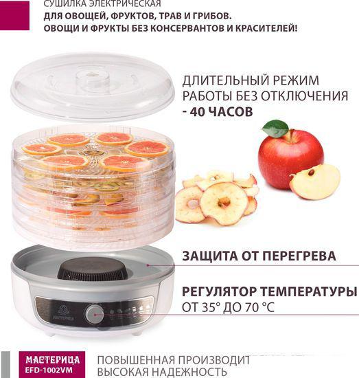 Сушилки для овощей и фруктов Мастерица EFD-1002VM