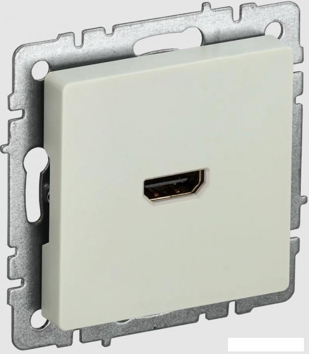 Розетка HDMI IEK Brite РHDMI-0-БрКр