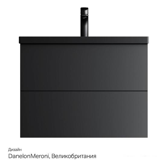 AM.PM Тумба под умывальник Gem 75 M90FHX07522BM (черный матовый)