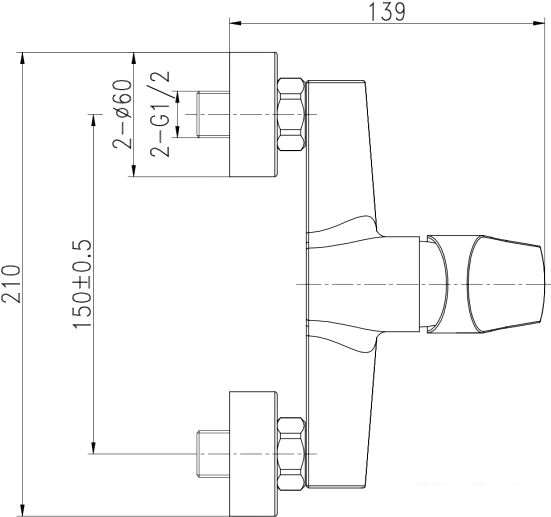 Смеситель Cersanit Flavis 63036