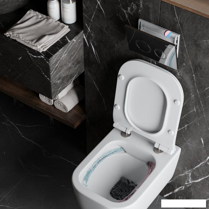 Инсталляция для унитаза Roxen StounFix Dual Fresh 710200 с удлиненными креплениями в комплекте и встр. контейнером для гигиенических таблеток (аромадозатор)
