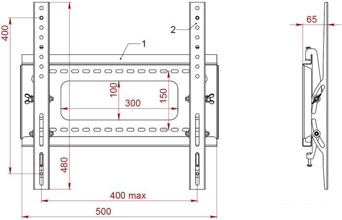 Кронштейн для телевизора PL 401.B