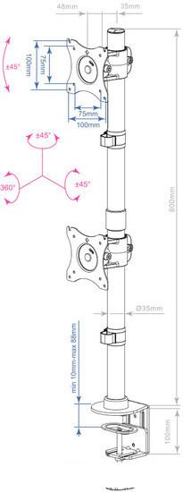 Кронштейн для монитора Arm Media LCD-T43
